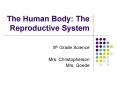 The Human Body: The Reproductive System PowerPoint PPT Presentation