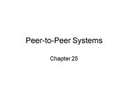 PeertoPeer Systems