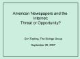 American Newspapers and the PowerPoint PPT Presentation