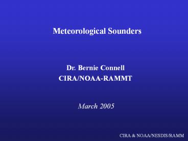 Meteorological Sounders