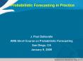 Probabilistic Forecasting in Practice PowerPoint PPT Presentation