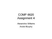 COMP 6620 Assignment 4