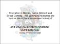 Innovation in Games, Game Network and Social Gaming  PowerPoint PPT Presentation