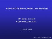 GOESPOES Status, Orbits, and Products