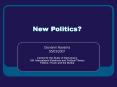 New Politics PowerPoint PPT Presentation