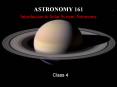 ASTRONOMY 161 Introduction to Solar System Astronomy PowerPoint PPT Presentation