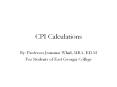 CPI Calculations PowerPoint PPT Presentation