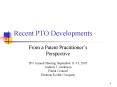 Recent PTO Developments PowerPoint PPT Presentation