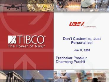 Dont Customize, Just Personalize