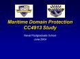 Maritime Domain Protection CC4913 Study PowerPoint PPT Presentation