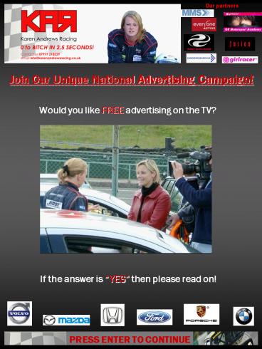 Join Our Unique National Advertising Campaign