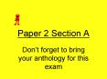 Paper 2 Section A PowerPoint PPT Presentation