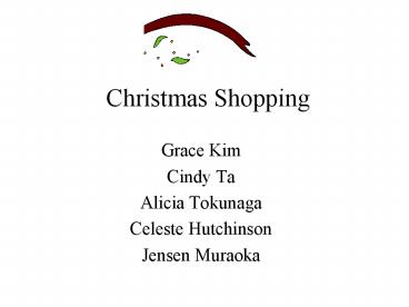 Christmas Shopping