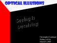 Optical Illusions PowerPoint PPT Presentation