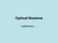 Optical Illusions PowerPoint PPT Presentation