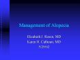 Management of Alopecia PowerPoint PPT Presentation