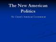 The New American Politics PowerPoint PPT Presentation