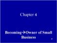 BecomingOwner of Small Business PowerPoint PPT Presentation