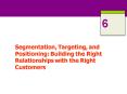 Segmentation, Targeting, and Positioning: Building the Right Relationships with the Right Customers PowerPoint PPT Presentation