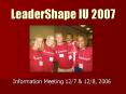 LeaderShape IU 2007 PowerPoint PPT Presentation