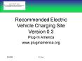 Recommended Electric Vehicle Charging Site Version 0.3 PowerPoint PPT Presentation