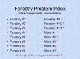 Forestry Problem Index click on appropriate number below PowerPoint PPT Presentation