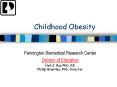 Childhood Obesity PowerPoint PPT Presentation
