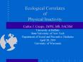 Ecological Correlates of Physical Inactivity PowerPoint PPT Presentation