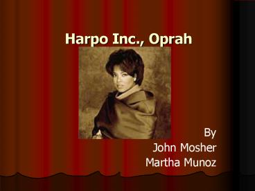 Harpo Inc., Oprah