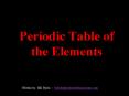 Periodic Table of the Elements. Written by: Bill Byles  PowerPoint PPT Presentation