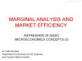 MARGINAL ANALYSIS AND MARKET EFFICIENCY PowerPoint PPT Presentation