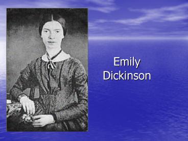 Emily Dickinson