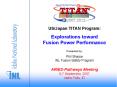 US/Japan TITAN Program: PowerPoint PPT Presentation