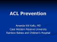 ACL Prevention PowerPoint PPT Presentation