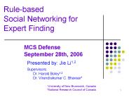 Rule-based Social Networking for Expert Finding