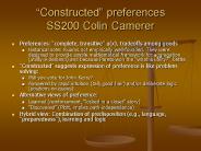 Constructed preferences SS200 Colin Camerer