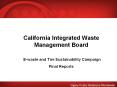 California Integrated Waste Management Board  E-waste and Tire Sustainability Campaign Final Reports PowerPoint PPT Presentation