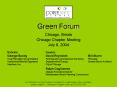 Green Forum PowerPoint PPT Presentation