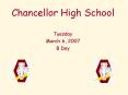 Chancellor High School PowerPoint PPT Presentation