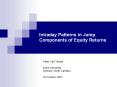 Intraday Patterns in Jump Components of Equity Returns PowerPoint PPT Presentation