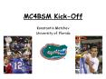 MC4BSM KickOff PowerPoint PPT Presentation