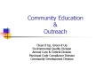 Community Education PowerPoint PPT Presentation