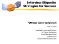 Interview Etiquette Strategies for Success PowerPoint PPT Presentation