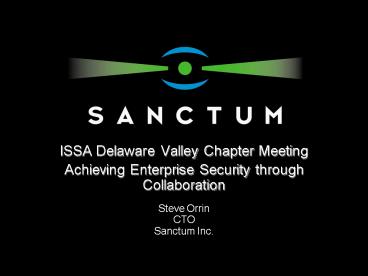 ISSA Delaware Valley Chapter Meeting