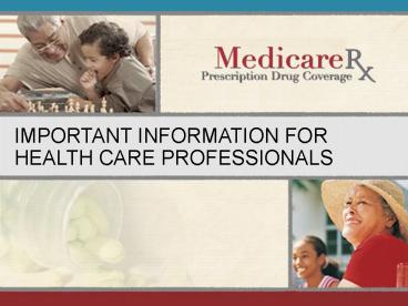 Medicare Prescription Drug Plans