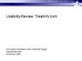 Usability Review: TreatHIV.com PowerPoint PPT Presentation