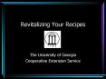 Revitalizing Your Recipes PowerPoint PPT Presentation