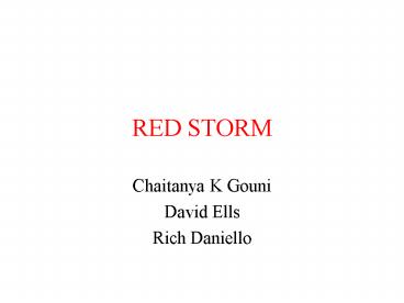 RED STORM
