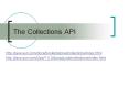 The Collections API PowerPoint PPT Presentation