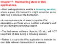 Chapter 7: Maintaining state in Web applications. PowerPoint PPT Presentation